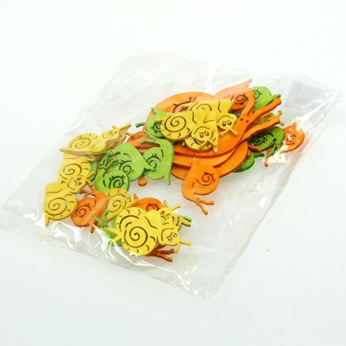 Floristik24 Escargots en bois, assortis 3,5cm 39P