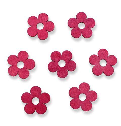 Fleurs en bois Ø4cm rose 72 pcs | Floristik24.be