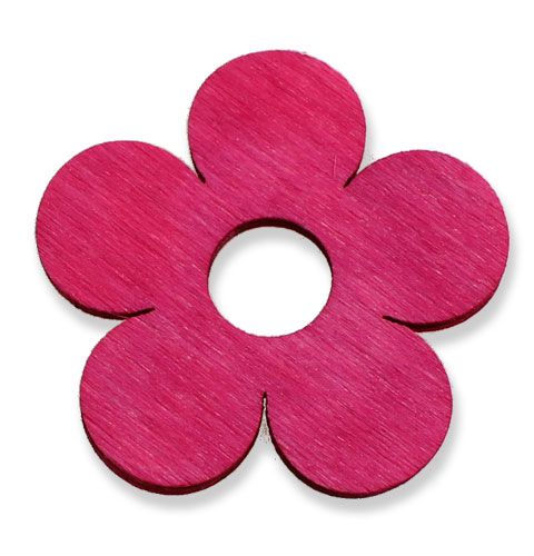Fleurs en bois Ø4cm rose 72 pcs | Floristik24.be