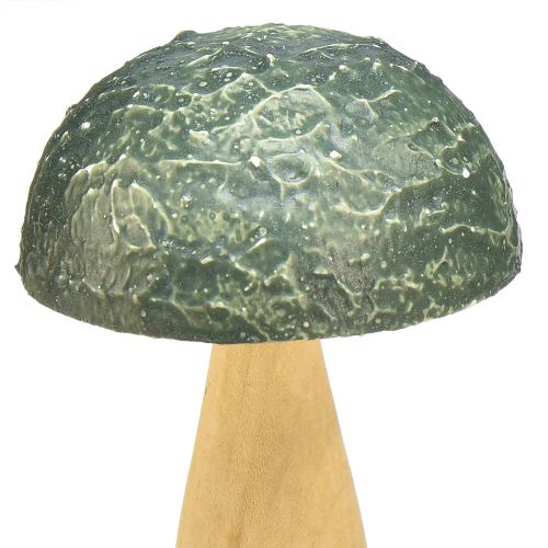 Article Champignons en bois champignons décoratifs décoration d'automne bois assortis 11×7,5cm 3pcs