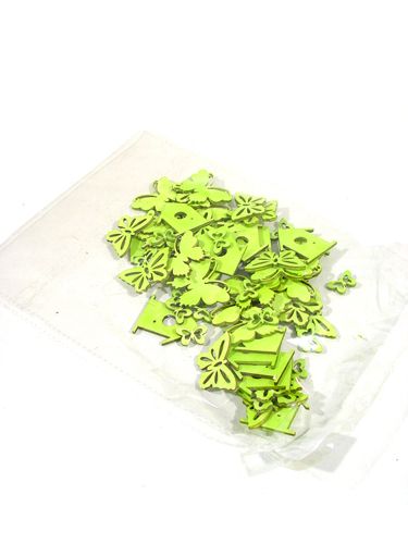 Floristik24 Assortiment de papillons en bois assortiment vert 60pcs