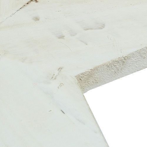 Floristik24 Etoile en bois à suspendre 26,5cm blanc 1p