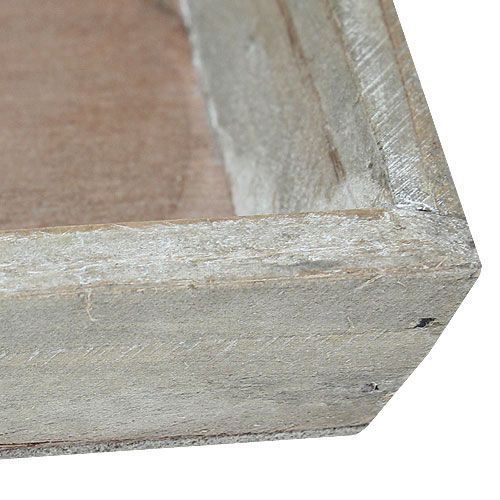 Floristik24 Bol en bois gris clair 39cm x 15cm