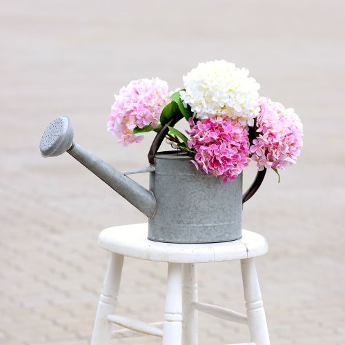 Article Hortensia artificielle rose clair fleur artificielle fleur de jardin 65cm