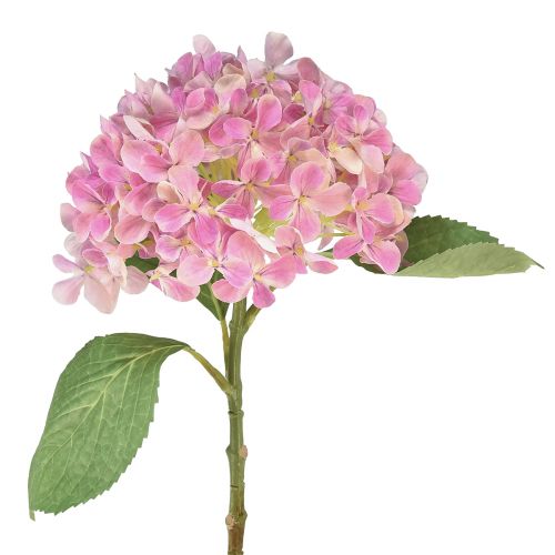 Floristik24 Hortensia artificiel rose fleur artificielle rose Ø15,5cm 45cm