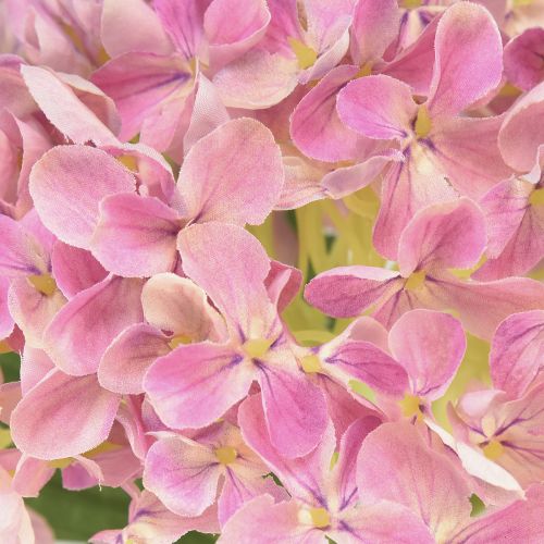 Floristik24 Hortensia artificiel rose fleur artificielle rose Ø15,5cm 45cm