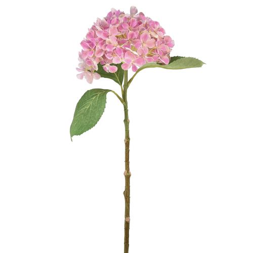Floristik24 Hortensia artificiel rose fleur artificielle rose Ø15,5cm 45cm