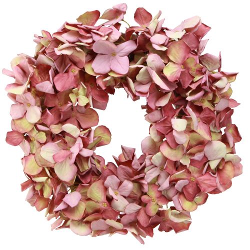 Article Couronne d&#39;hortensias couronne décorative artificielle rose mauve Ø30cm
