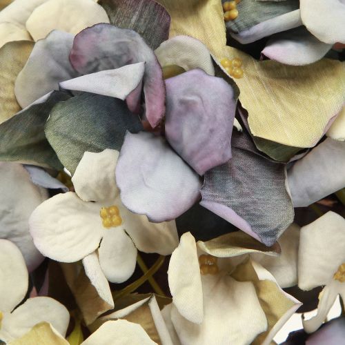 Article Couronne d&#39;hortensia couronne décorative fleurs artificielles bleu Ø30cm