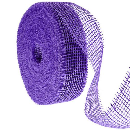 Ruban de jute violet, 5 cm de large, 40 m de long acheter | Floristik24.be
