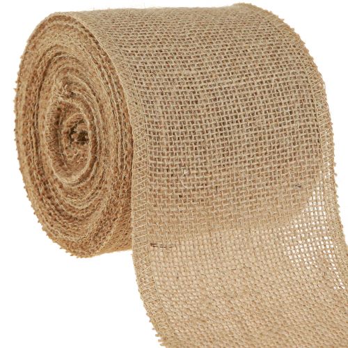 Floristik24 Ruban de jute chemin de table naturel ruban de pot de jute rustique 10cm 9m