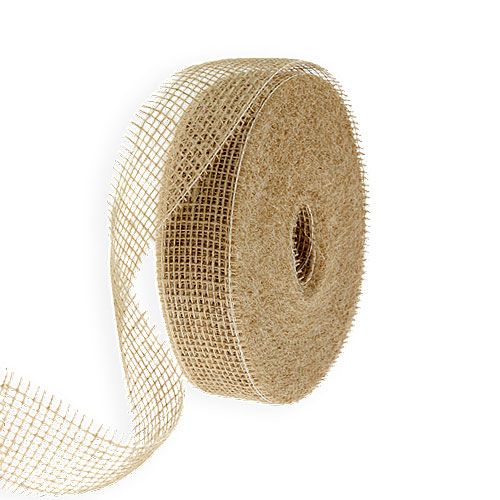 Floristik24 Ruban de jute naturel 5cm 40m