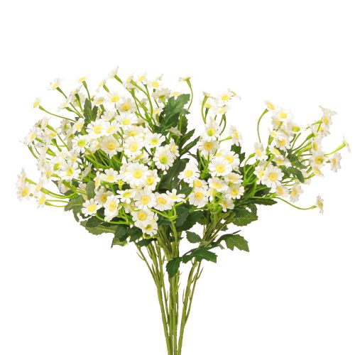 Floristik24 Camomille artificielle blanche, 58 cm, 4 pièces
