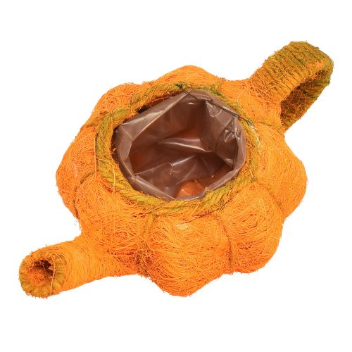 Article Pot pour planter décoration citrouille orange/jaune vert Ø13cm