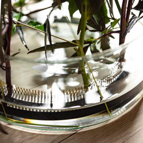 Article Bague Kenzan avec picots en laiton, ronde, Ø200mm