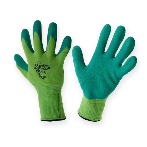 Floristik24 Gants de jardin en nylon Kixx taille 10 vert