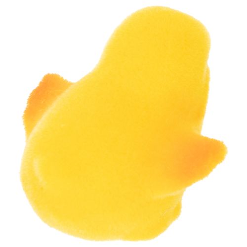 Article Petits poussins de Pâques, floqués jaunes et orange, 4,5 cm de haut, lot de 18.