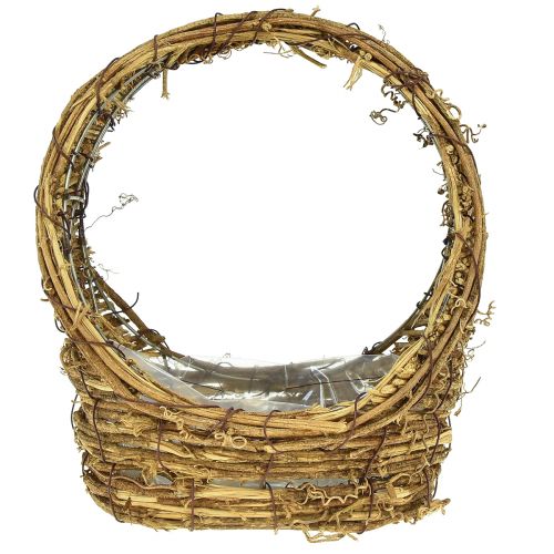 Article Panier à planter avec anse vigne L18/22cm lot de 2