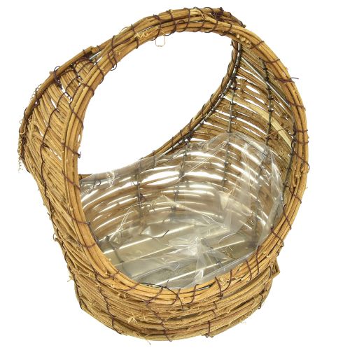 Article Panier à planter avec anse vigne L18/22cm lot de 2