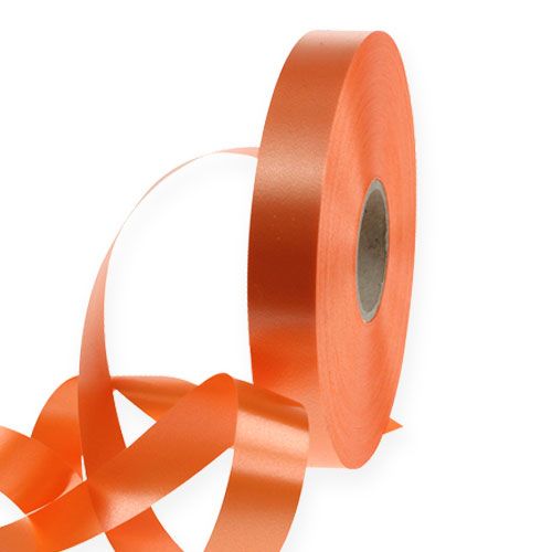 Article Ruban à friser orange 19mm 100m