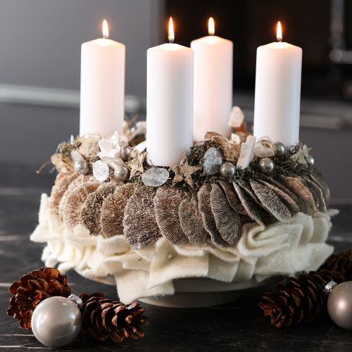 Article Couronne en éponge naturelle en forme d'arbre, 37 cm