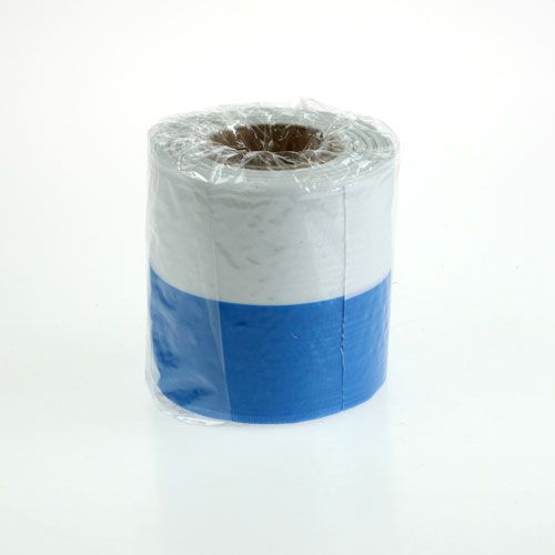 Floristik24 Rubans de couronne moiré bleu-blanc 75 mm