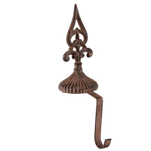 Article Porte couronne rouille support vintage pour debout en fonte H29cm