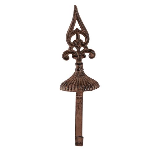 Article Porte couronne rouille support vintage pour debout en fonte H29cm
