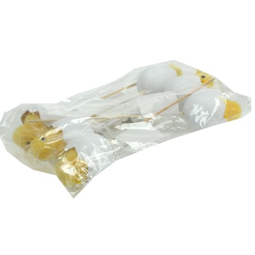 Floristik24 Plug de Pâques poussin 7cm 6pcs
