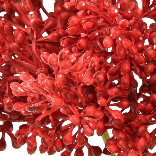 Floristik24 Baies artificielles décoration rouge pour couronne de l'Avent 32 cm 3 pièces en bouquet