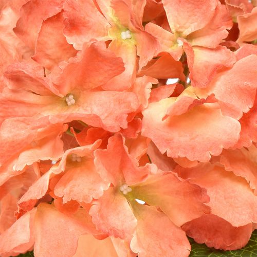 Article Hortensia artificiel Fleur décorative géante saumon Ø23cm L84cm