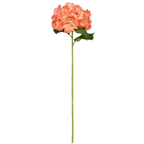 Article Hortensia artificiel Fleur décorative géante saumon Ø23cm L84cm