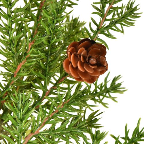 Article Branches de conifères artificielles - branches de pin avec cônes vert 48cm 3pcs