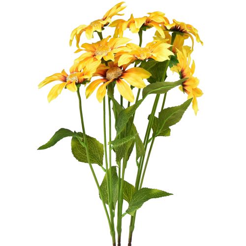 Floristik24 Tournesols Artificiels Fleurs Décoratives Jaune 79cm 3pcs