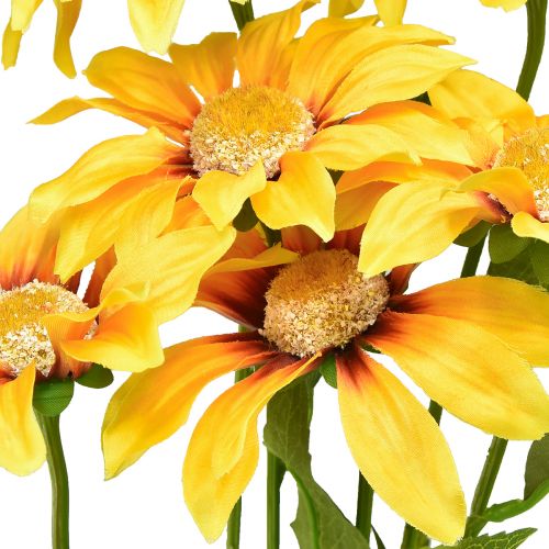 Article Tournesols Artificiels Fleurs Décoratives Jaune 79cm 3pcs