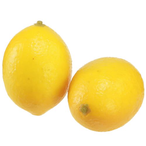 Floristik24 Fruit décoratif citron artificiel Ø4,5cm H6,5cm 12 pcs