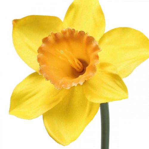Article Jonquille artificielle fleur de soie jonquille jaune 59cm