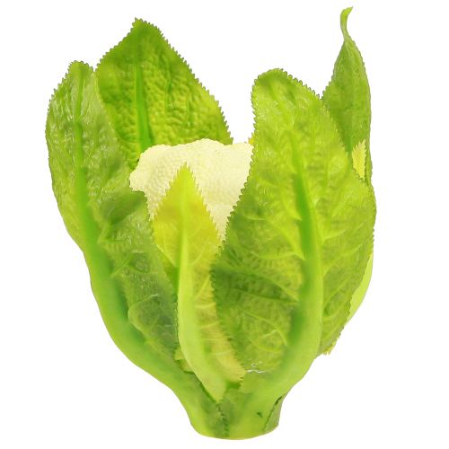Floristik24 Décoration végétale chou-fleur artificielle blanc vert Ø9cm H15cm