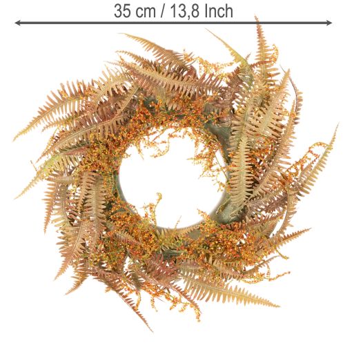Couronne de fougère artificielle pour table et porte 35 cm | Floristik24.be