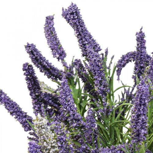 Floristik24 Lavande artificielle plante artificielle décorative violet blanc arbuste 46cm