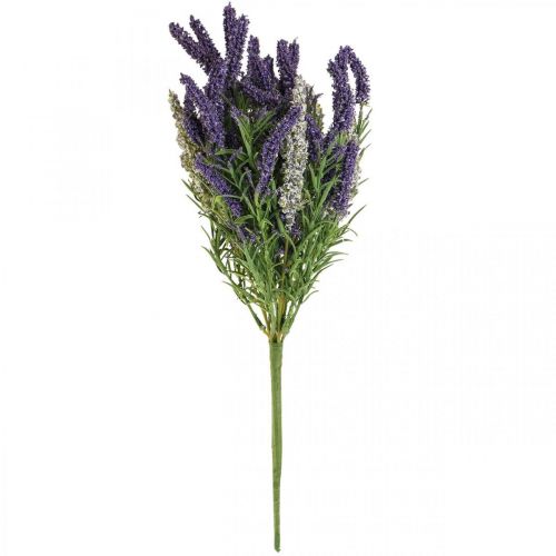 Floristik24 Lavande artificielle plante artificielle décorative violet blanc arbuste 46cm