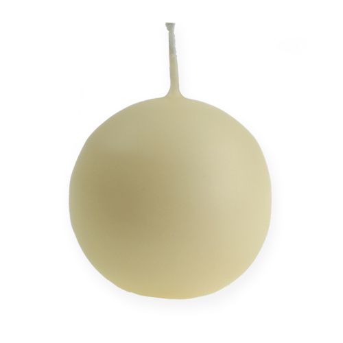 Floristik24 Bougies boule 80mm crème 6 pcs