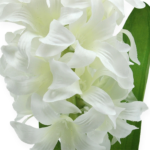 Floristik24 Jacinthe de fleurs en soie blanc 33cm