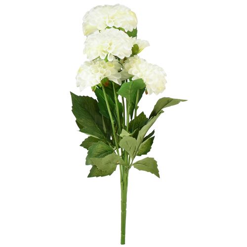 Article Fleurs artificielles dahlias décoratifs blanc artificiel 50cm