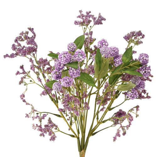 Floristik24 Bouquet de fleurs artificielles fleurs en soie branche de baies violet 51cm