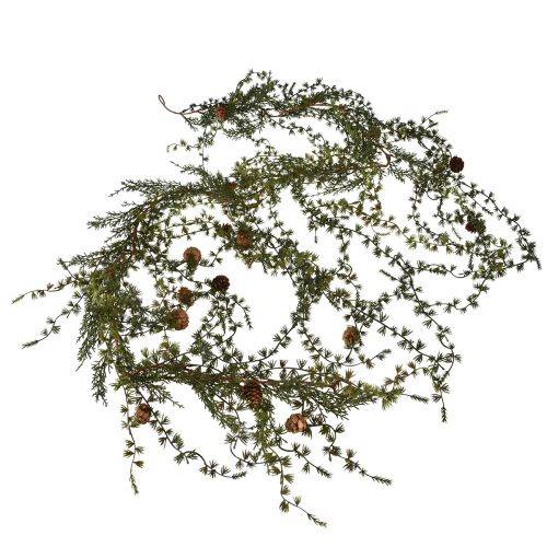 Floristik24 Guirlande de mélèze vert avec cônes 180cm
