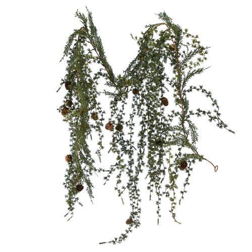 Floristik24 Guirlande de mélèze vert avec cônes 180cm