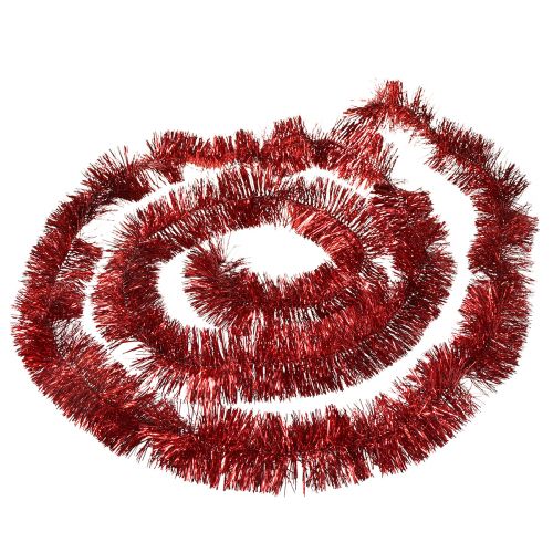 Article Guirlande de guirlandes rouges festives 270 cm - Brillante et vibrante, parfaite pour les décorations de Noël et de vacances