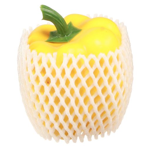 Article Décoration factice alimentaire légumes poivre jaune H10cm