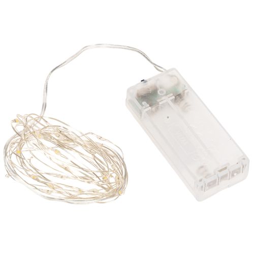 Guirlande lumineuse LED pour intérieur, à piles, blanc chaud, 30 LED, 3 m, lot de 6 acheter | Floristik24.be